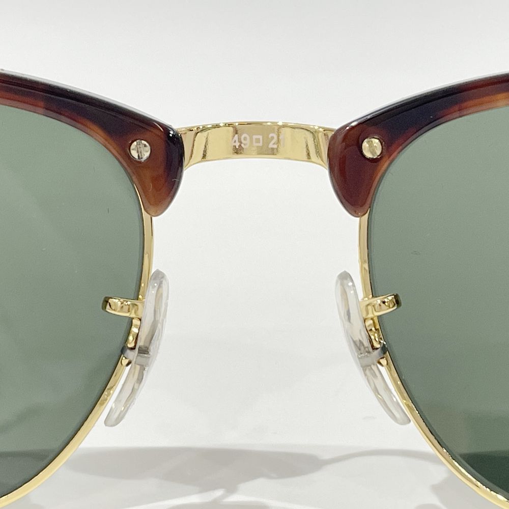 Ray-Ban(レイバン) クラブマスター デミ柄 G-15 コンビ ボストン RB3016 W0366 サングラス メタル/アセテート ユニセックス【中古A】20240812