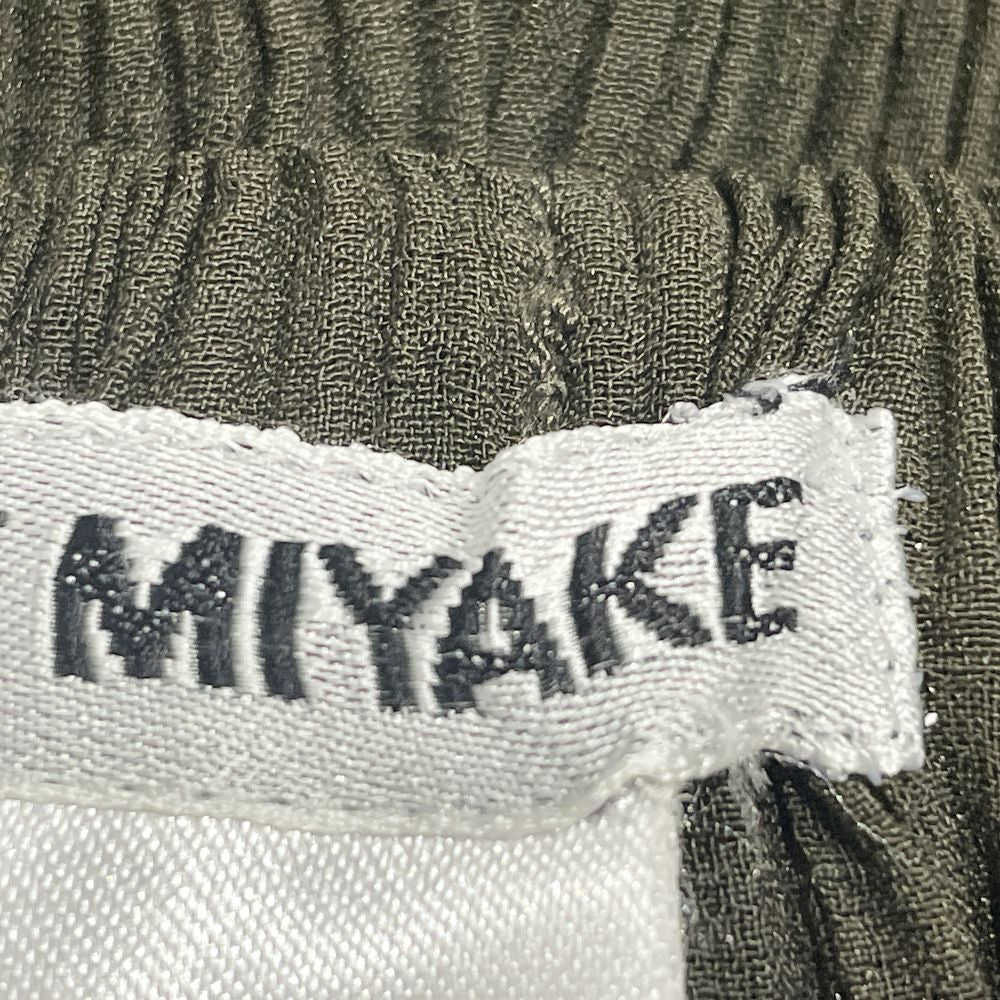 ISSEY MIYAKE(イッセイミヤケ) プリーツ加工 ロング ゆったりめ IM74-FF905 パンツ ポリエステル レディース【中古AB】20240817