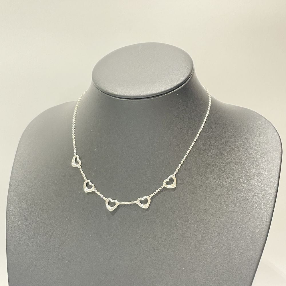 TIFFANY&Co.(ティファニー) エルサペレッティ オープンハート 5連 ネックレス シルバー925 レディース【中古AB】20240809