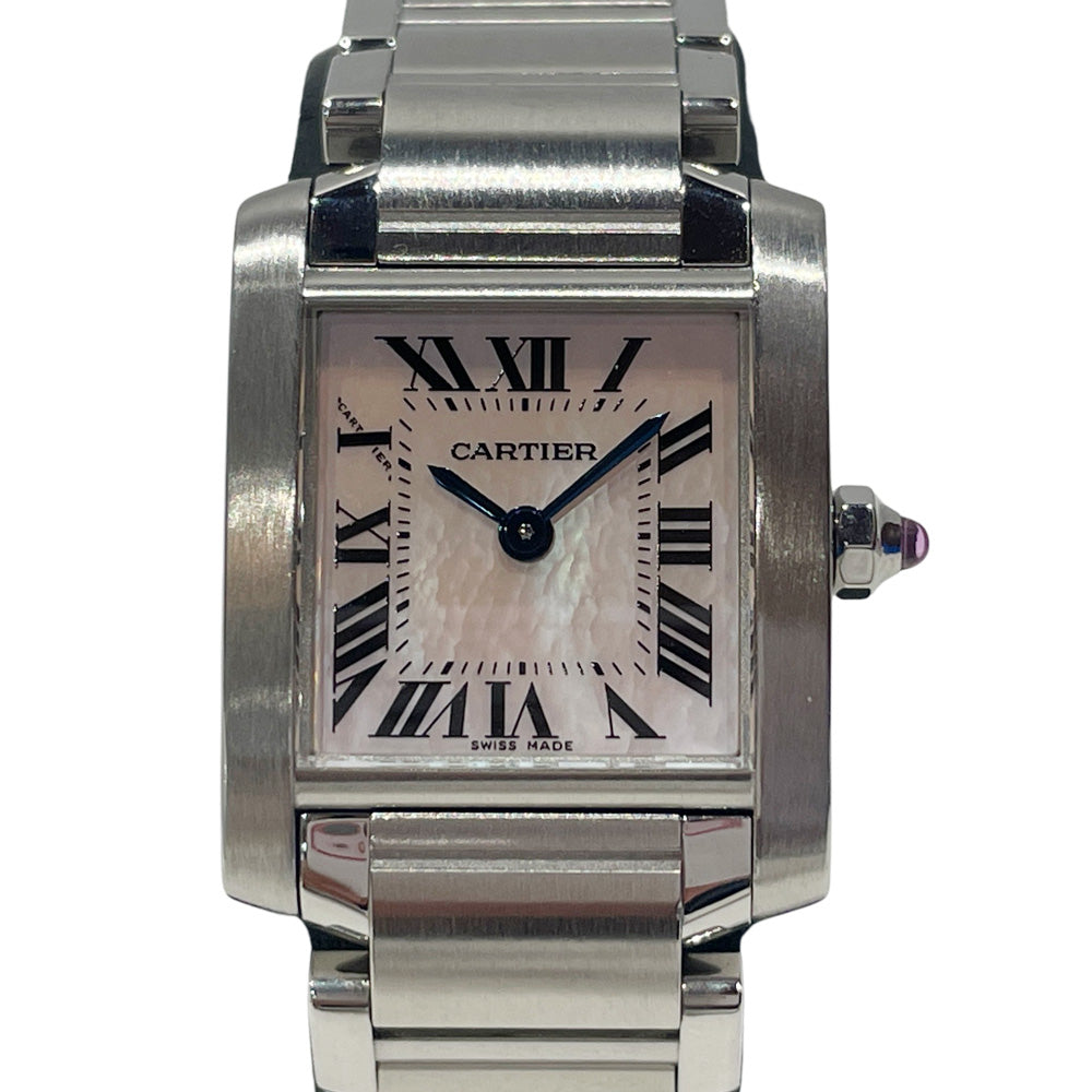 CARTIER(カルティエ) タンクフランセーズSM W51028Q3 腕時計 ステンレススチール レディース【中古】20241104