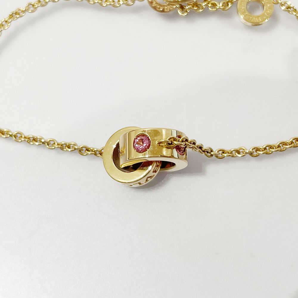 BVLGARI(ブルガリ) ローマンソルベ ピンクトルマリン アメジスト ブレスレット K18ピンクゴールド 【中古A】20240807