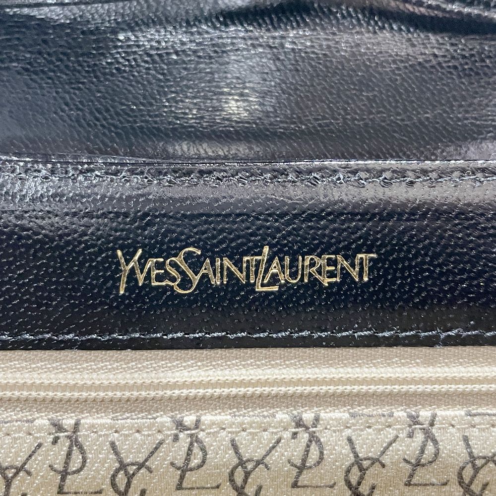 YVES SAINT LAURENT(イヴ・サンローラン) 型押し 斜め掛け ヴィンテージ ショルダーバッグ レザー レディース【中古AB】20240824