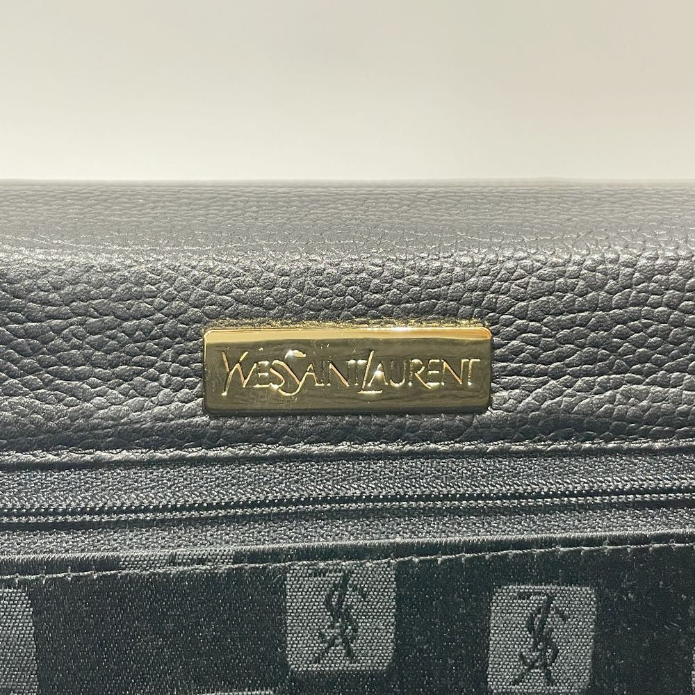 YVES SAINT LAURENT(イヴ・サンローラン) YSL ロゴ トップハンドル ヴィンテージ ハンドバッグ レザー レディース【中古AB】20240824