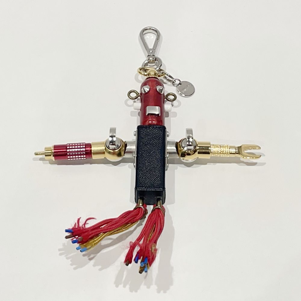 中古AB/使用感小】PRADA プラダ ロボット トリック チャーム ANNIBALE アニバーレ ユニセックス キーホルダー 2AR246  レッド20485667