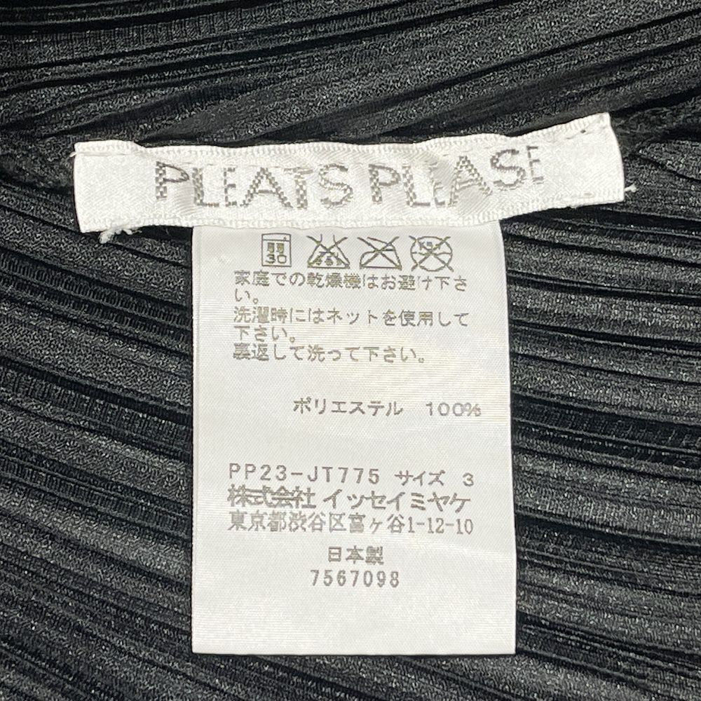 PLEATS PLEASE(プリーツプリーズ) イッセイミヤケ プリーツ加工 カットアウト サイズ3 PP23-JT775 ワンピース ポリエステル レディース【中古AB】20240817