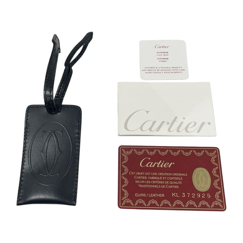 CARTIER(カルティエ) トラディション ロゴ ビジネスバッグ ブリーフケース レザー メンズ【中古B】20240824