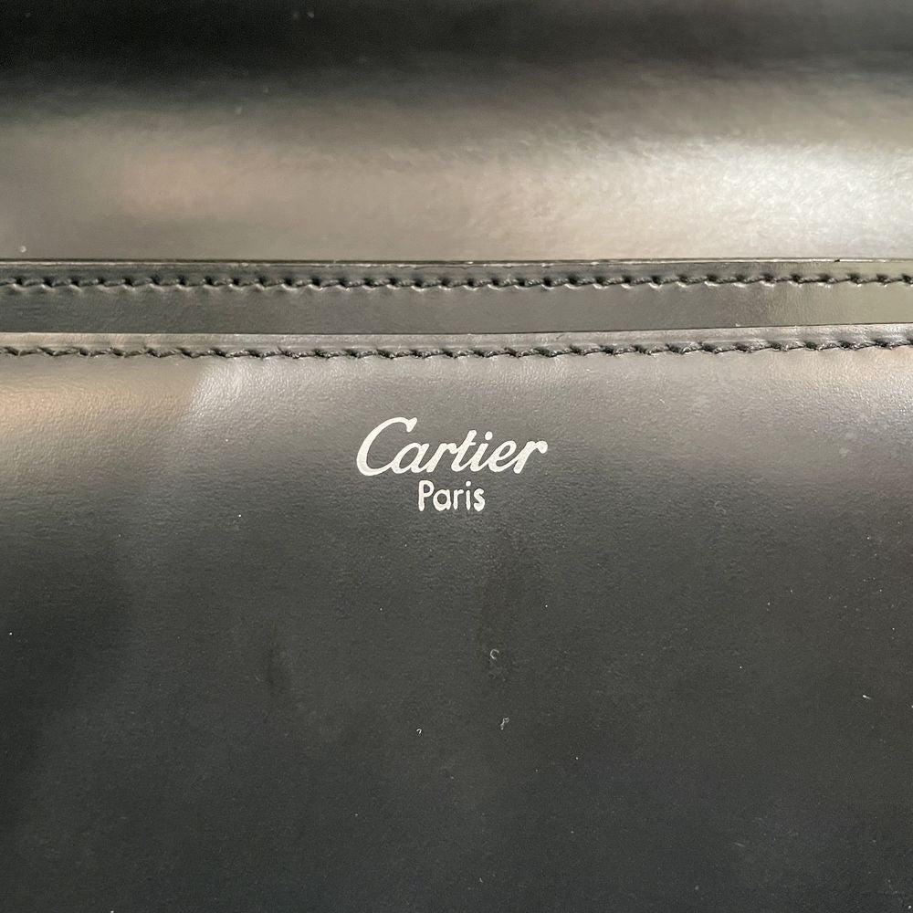 CARTIER(カルティエ) トラディション ロゴ ビジネスバッグ ブリーフケース レザー メンズ【中古B】20240824