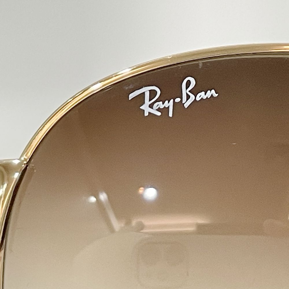 Ray-Ban(レイバン) ティアドロップ カーブレンズ デミ柄 RB3386 001/13 サングラス メタル/プラスチック ユニセックス【中古AB】20240817