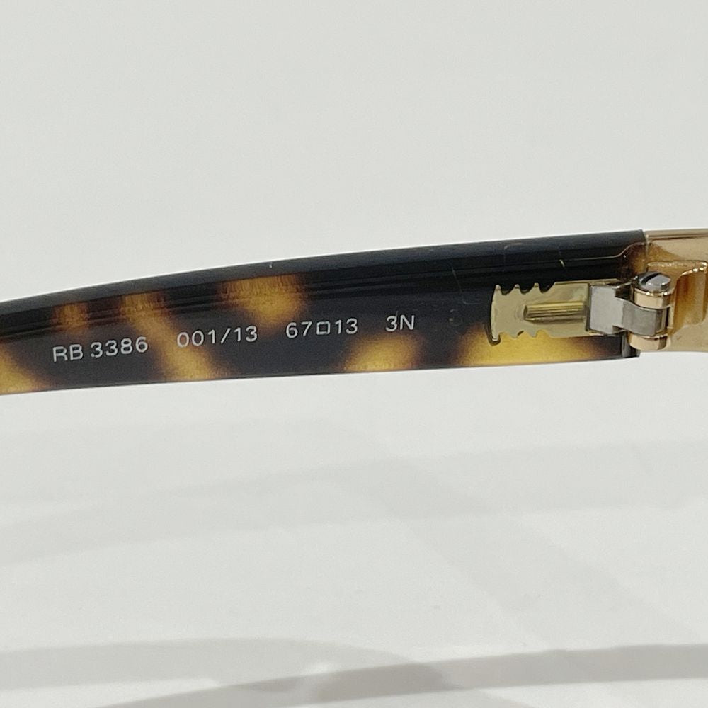 Ray-Ban(レイバン) ティアドロップ カーブレンズ デミ柄 RB3386 001/13 サングラス メタル/プラスチック ユニセックス【中古AB】20240817