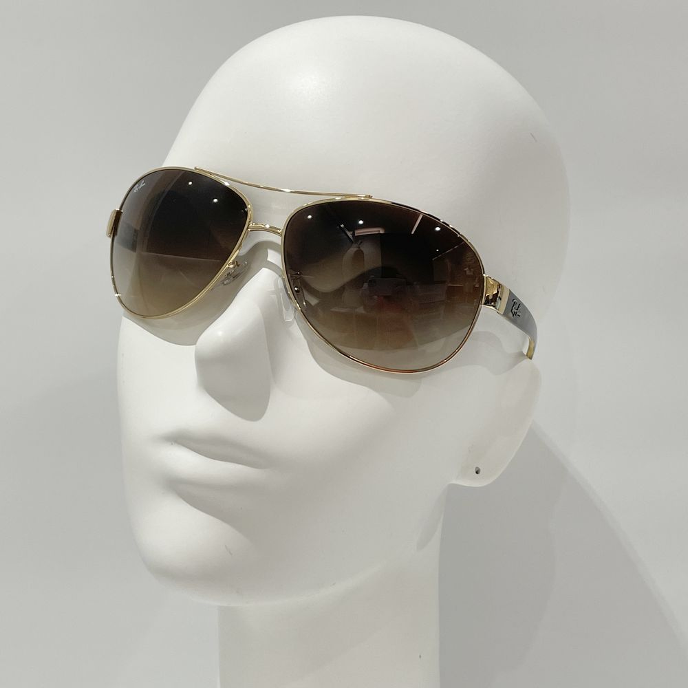 Ray-Ban(レイバン) ティアドロップ カーブレンズ デミ柄 RB3386 001/13 サングラス メタル/プラスチック ユニセックス【中古AB】20240817