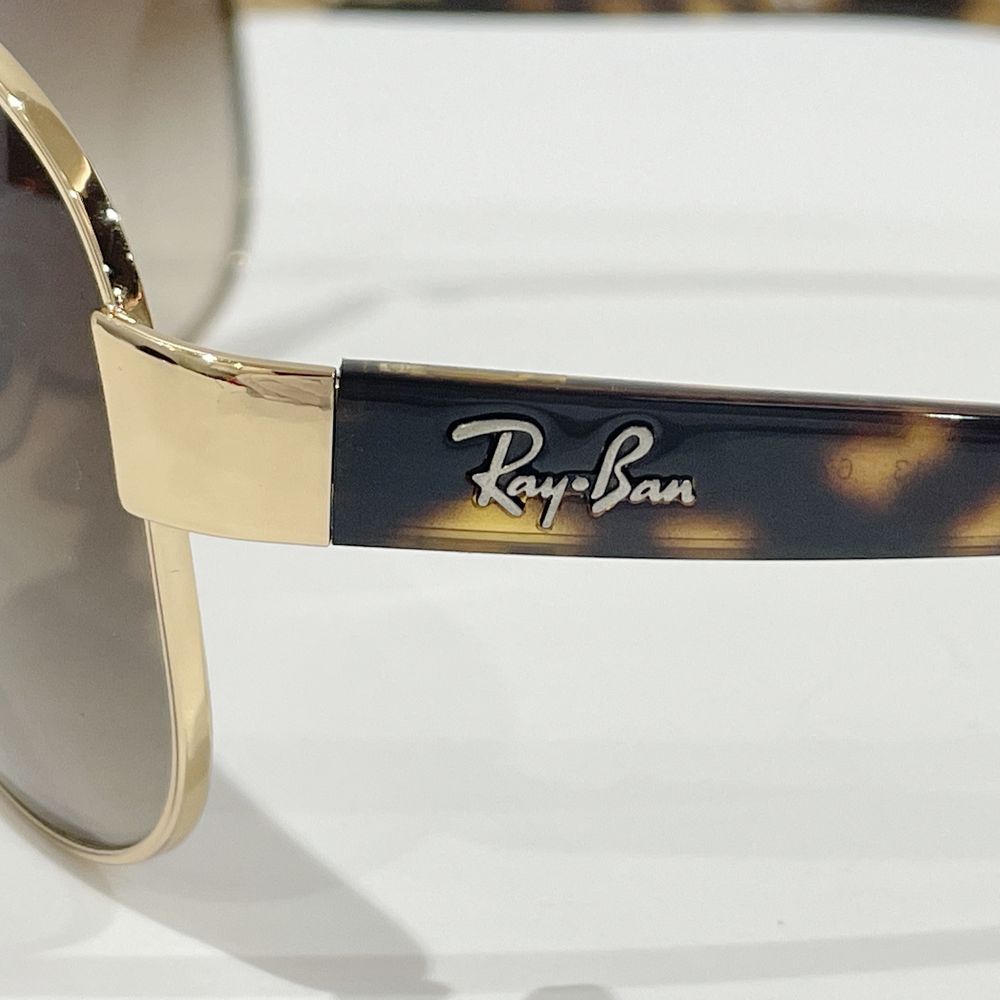 Ray-Ban(レイバン) ティアドロップ カーブレンズ デミ柄 RB3386 001/13 サングラス メタル/プラスチック ユニセックス【中古AB】20240817