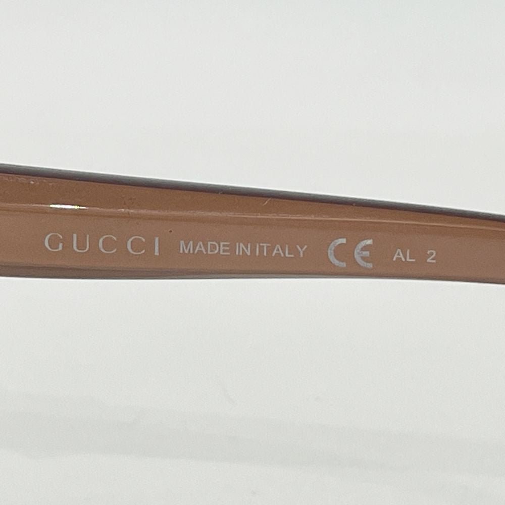 中古A/美品】GUCCI グッチ インターロッキングG ハート オーバーサイズ バタフライ レディース サングラス GG3525/K/S  ブラウン20485928