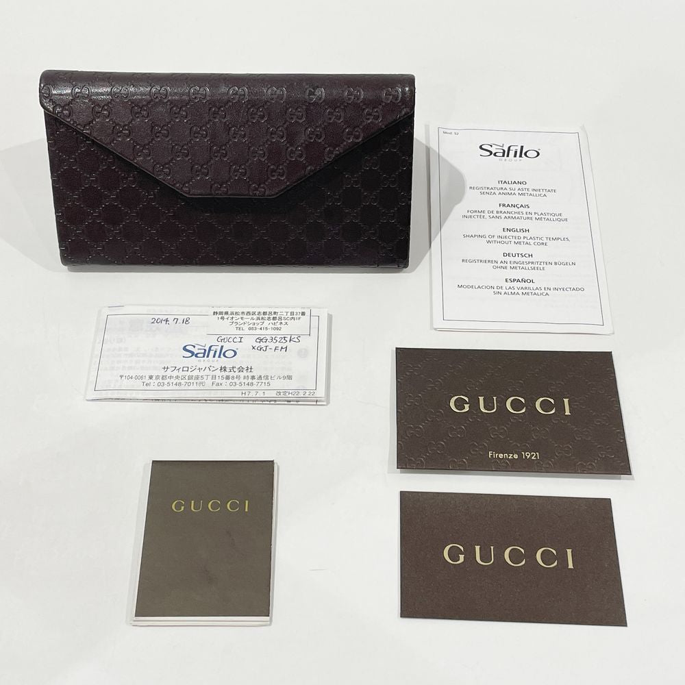 GUCCI(グッチ) インターロッキングG ハート オーバーサイズ バタフライ GG3525/K/S サングラス プラスチック レディース【中古A】