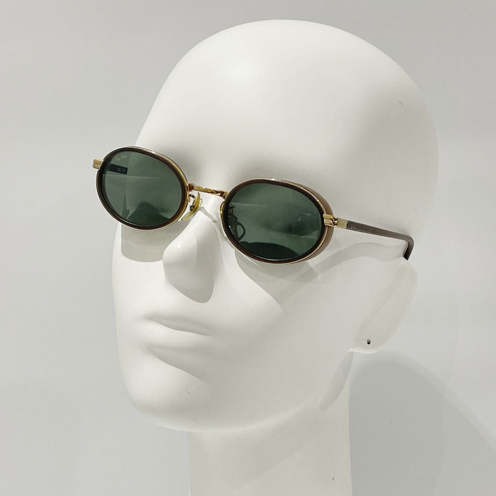 中古A/美品】Ray-Ban レイバン ヴィンテージ オーバル 風防 ゴーグル コンビ ユニセックス サングラス W2184 ブラウン20485939