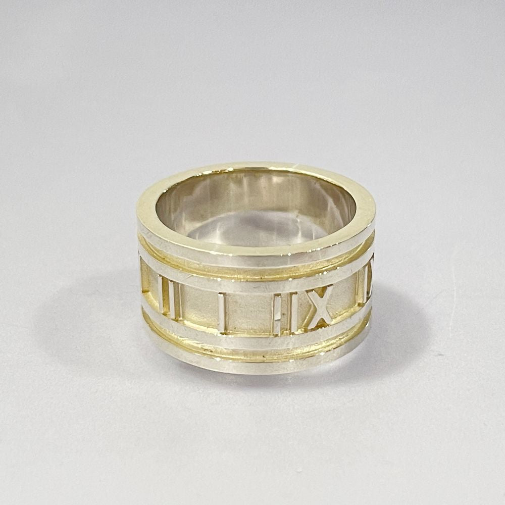 中古AB/使用感小】TIFFANY&Co. ティファニー アトラス シルバー925 メンズ リング・指輪 16号 シルバー20485960