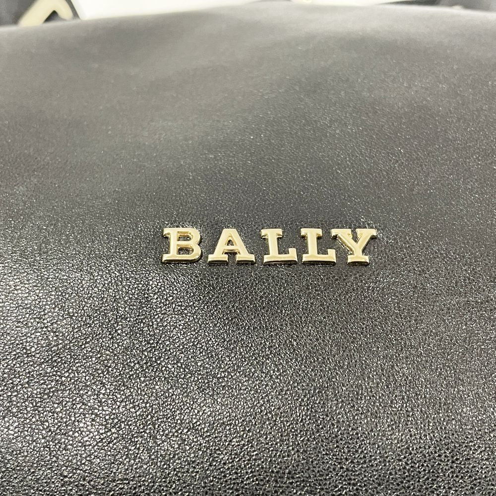 BALLY(バリー) ロゴ 巾着 ホーボー 肩掛け ショルダーバッグ レザー レディース【中古B】20240824