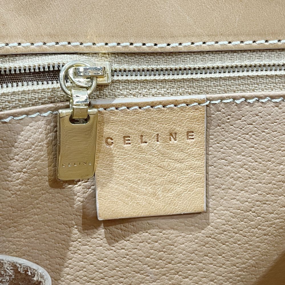 CELINE(セリーヌ) マカダム ロゴ ヴィンテージ ハンドバッグ PVC/レザー レディース【中古B】20240824