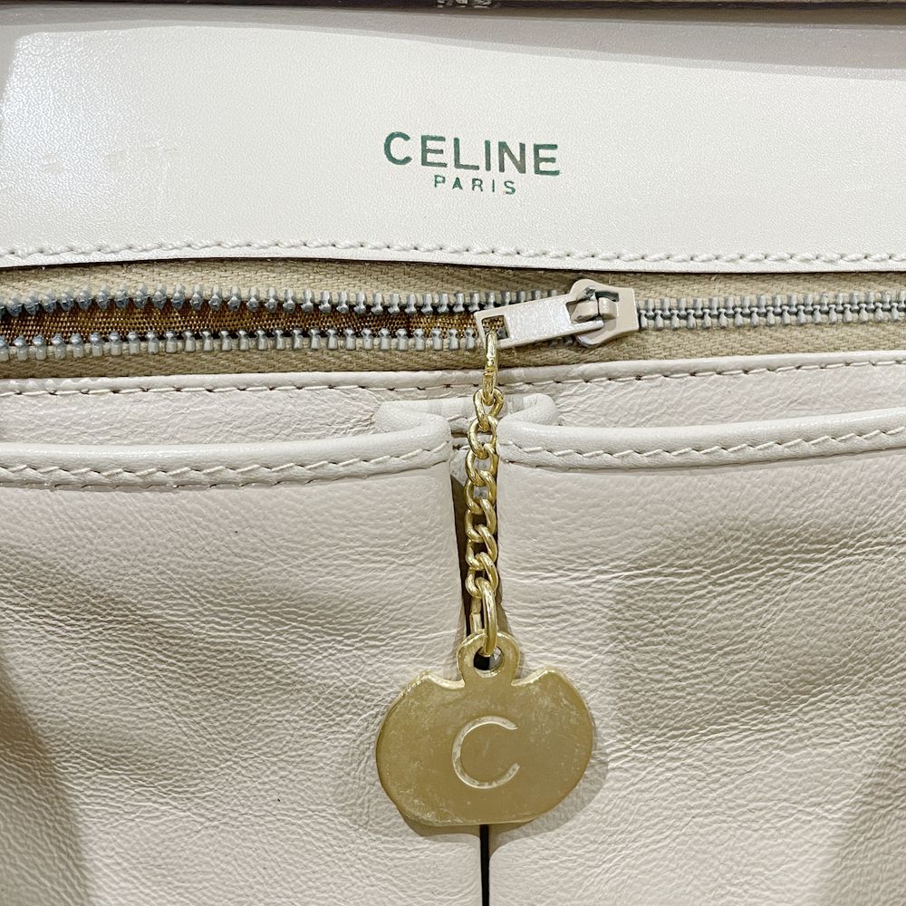 CELINE(セリーヌ) マカダム ロゴ 斜め掛け ヴィンテージ ショルダーバッグ レザー レディース【中古AB】20240824