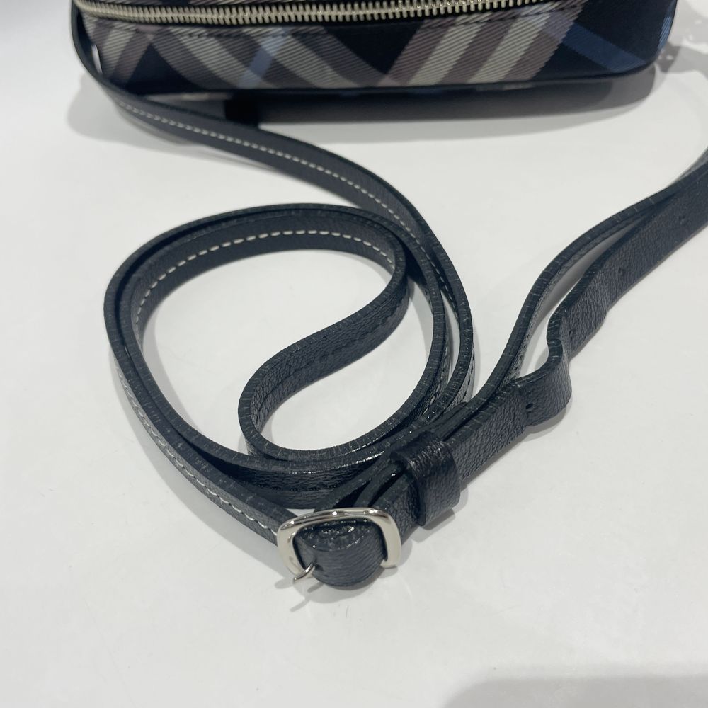 BURBERRY BLUE LABEL(バーバリーブルーレーベル) チェック 斜め掛け ショルダーバッグ キャンバス/レザー レディース【中古AB】20240824