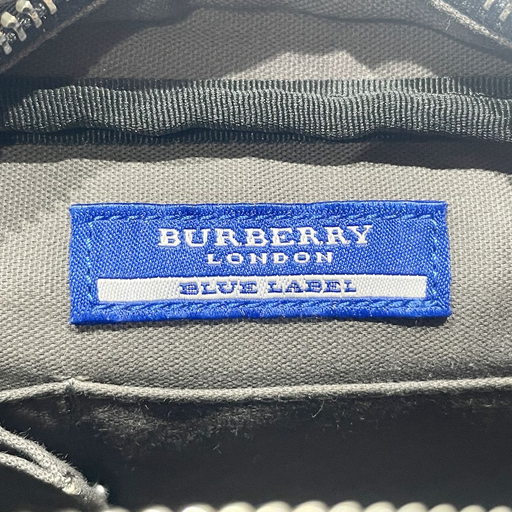 BURBERRY BLUE LABEL(バーバリーブルーレーベル) チェック 斜め掛け ショルダーバッグ キャンバス/レザー レディース【中古AB】20240824