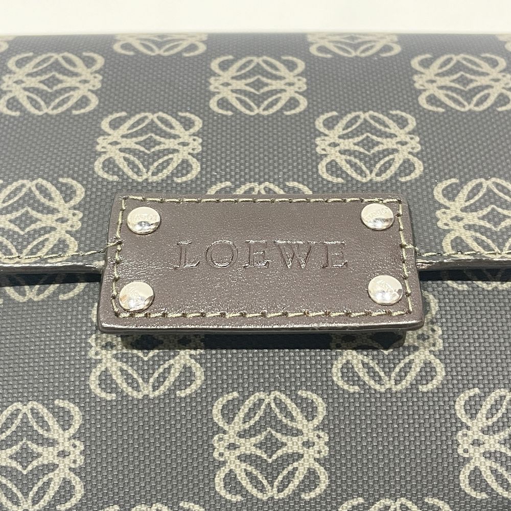 LOEWE(ロエベ) ロゴ アナグラム 30/75 ボディバッグ ミニ ヴィンテージ ウエストバッグ PVC/レザー レディース【中古B】20240824