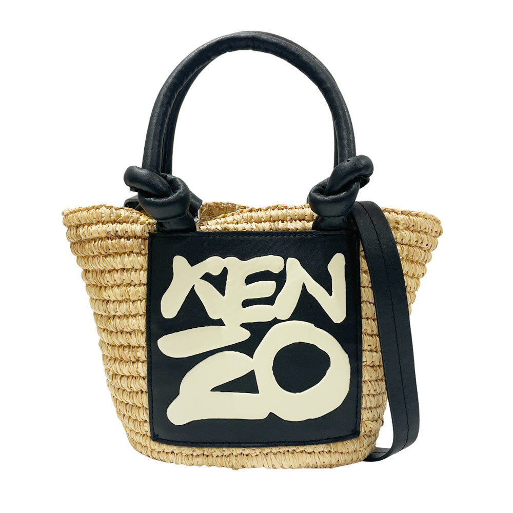 KENZO(ケンゾー) 2way かごバッグ ハンドバッグ ラフィア レディース【中古AB】