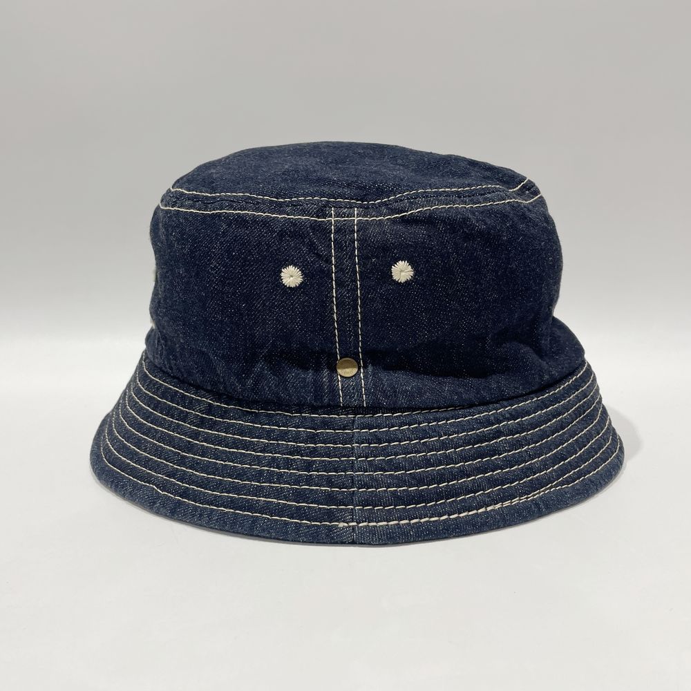 中古AB/使用感小】DECHO デコー ×ANACHRONORM アナクロノーム BEAT INITIAL HAT STRIPE バケット サイズ01  ユニセックス ハット ブルー20486861