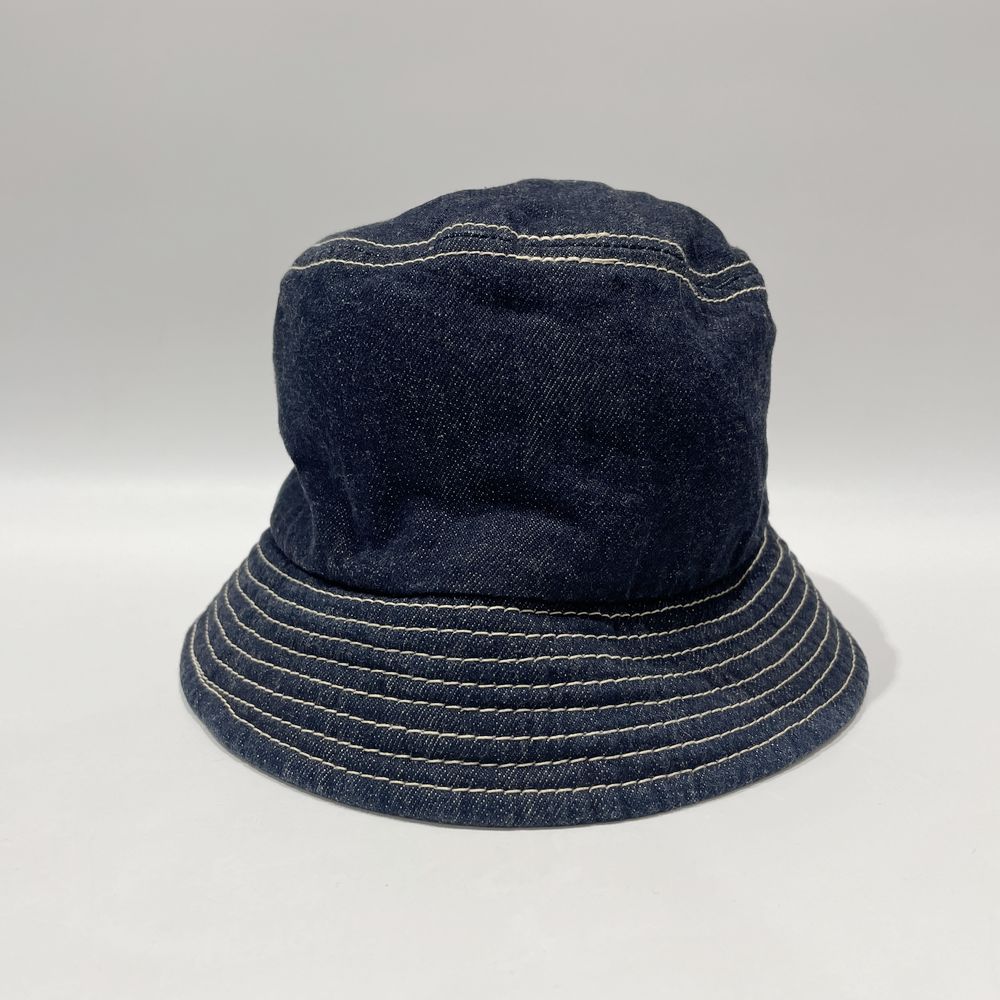 中古AB/使用感小】DECHO デコー ×ANACHRONORM アナクロノーム BEAT INITIAL HAT STRIPE バケット サイズ01  ユニセックス ハット ブルー20486861