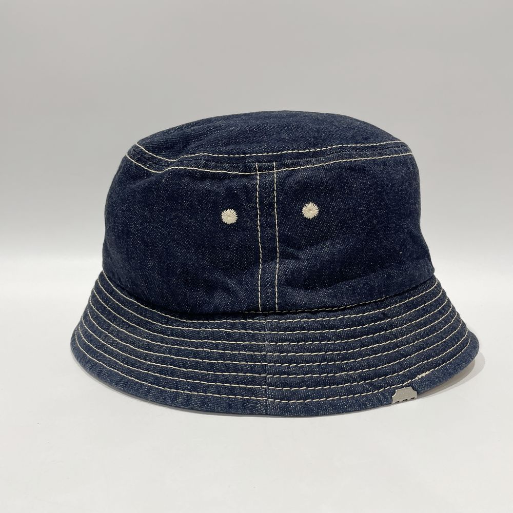 DECHO(デコー) DECHO x ANACHRONORM アナクロノーム BEAT INITIAL HAT STRIPE バケット サイズ01 ハット デニム/レザー ユニセックス【中古AB】20240928