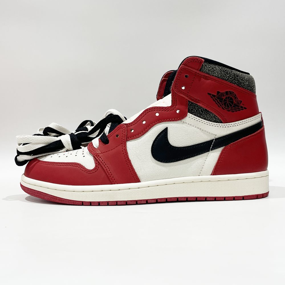 中古SA/極美品】NIKE ナイキ AIR JORDAN 1 HIGH OG Lost & Found Chicago エアジョーダン1 ハイ OG  ロスト&ファウンド シカゴ メンズ スニーカー レッド20486863