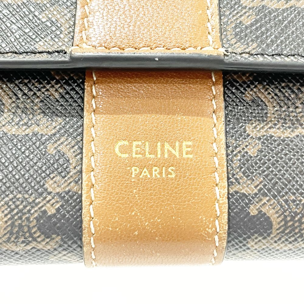 CELINE(セリーヌ) トリオンフ 三つ折り財布 PVC/レザー レディース【中古B】20240823