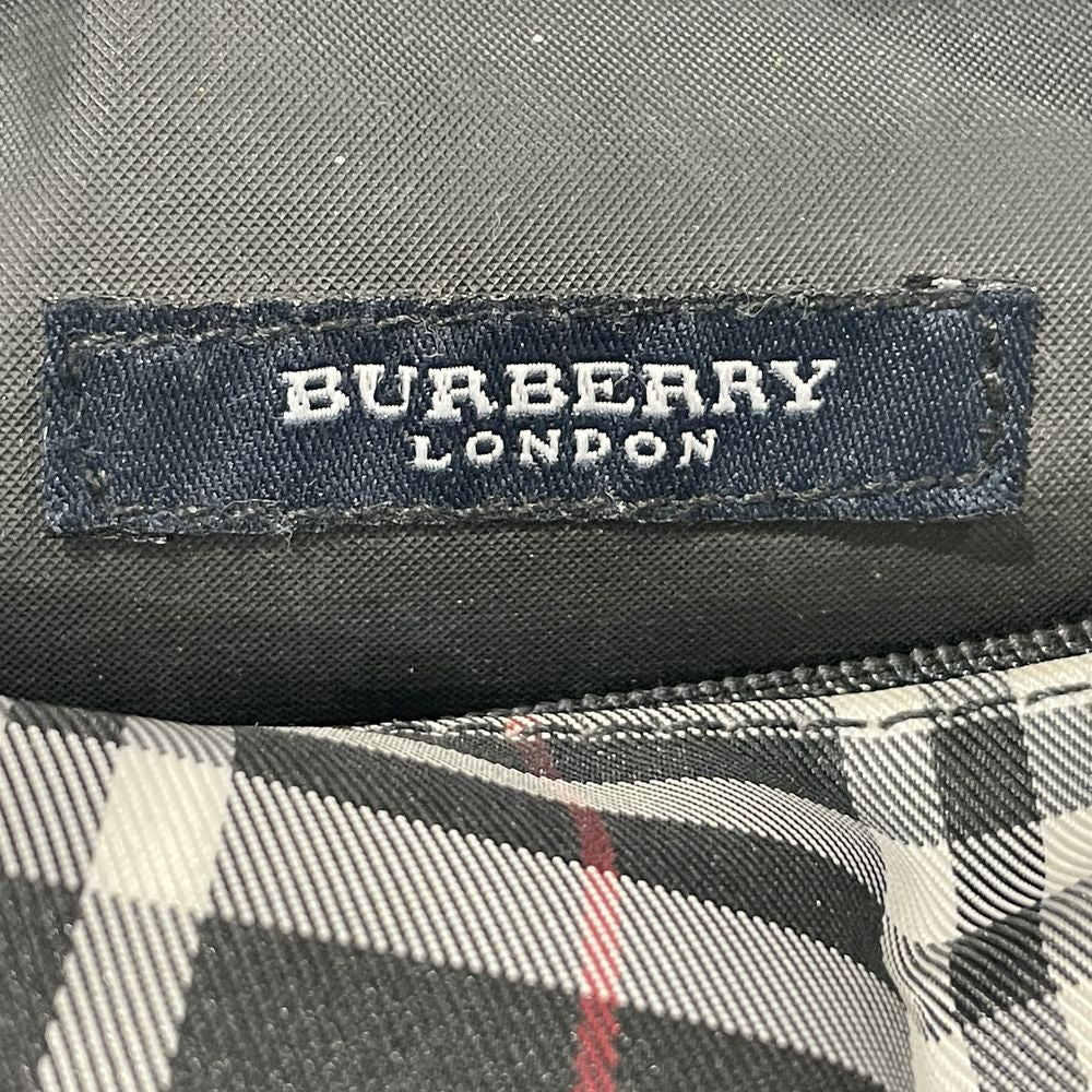 BURBERRY(バーバリー) ロンドン チェック ミニ ポーチ ハンドバッグ ナイロン/レザー レディース【中古B】20240908