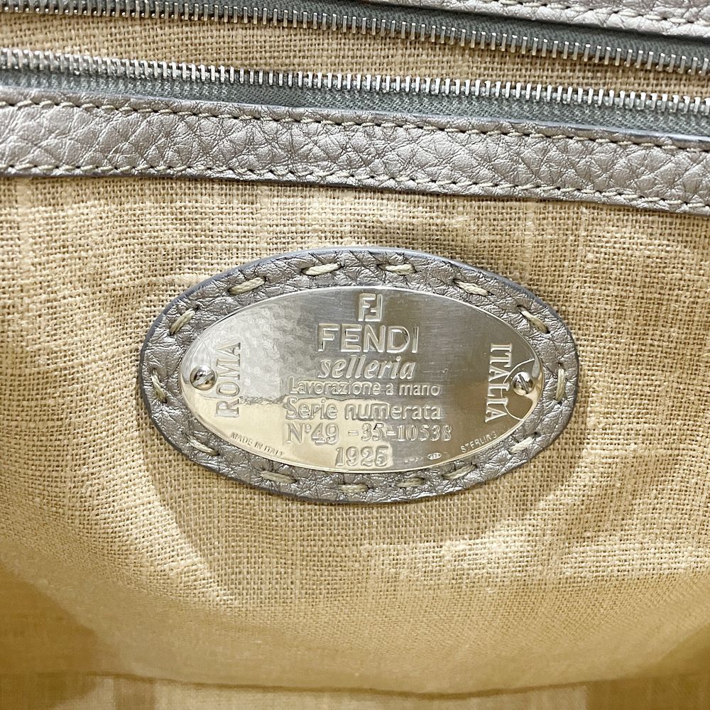 FENDI(フェンディ) リンダ セレリア 8BR458 ハンドバッグ レザー レディース【中古B】20240901