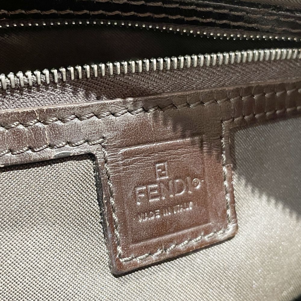 FENDI(フェンディ) ズッカ ミニ スクエア型 ヴィンテージ ハンドバッグ キャンバス/レザー レディース【中古AB】20240908