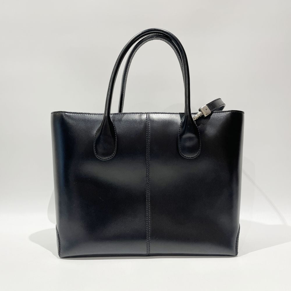 中古B/標準】TOD'S トッズ D-BAG ディーバッグ 2WAY レディース ハンドバッグ ブラック20488150