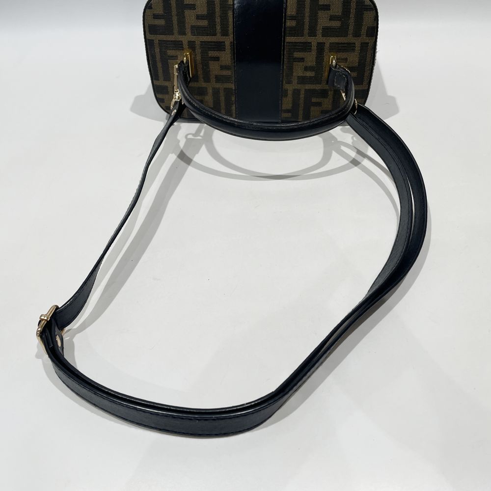 FENDI(フェンディ) ズッカ バニティ 2WAY ヴィンテージ ハンドバッグ キャンバス/レザー レディース【中古B】20240908