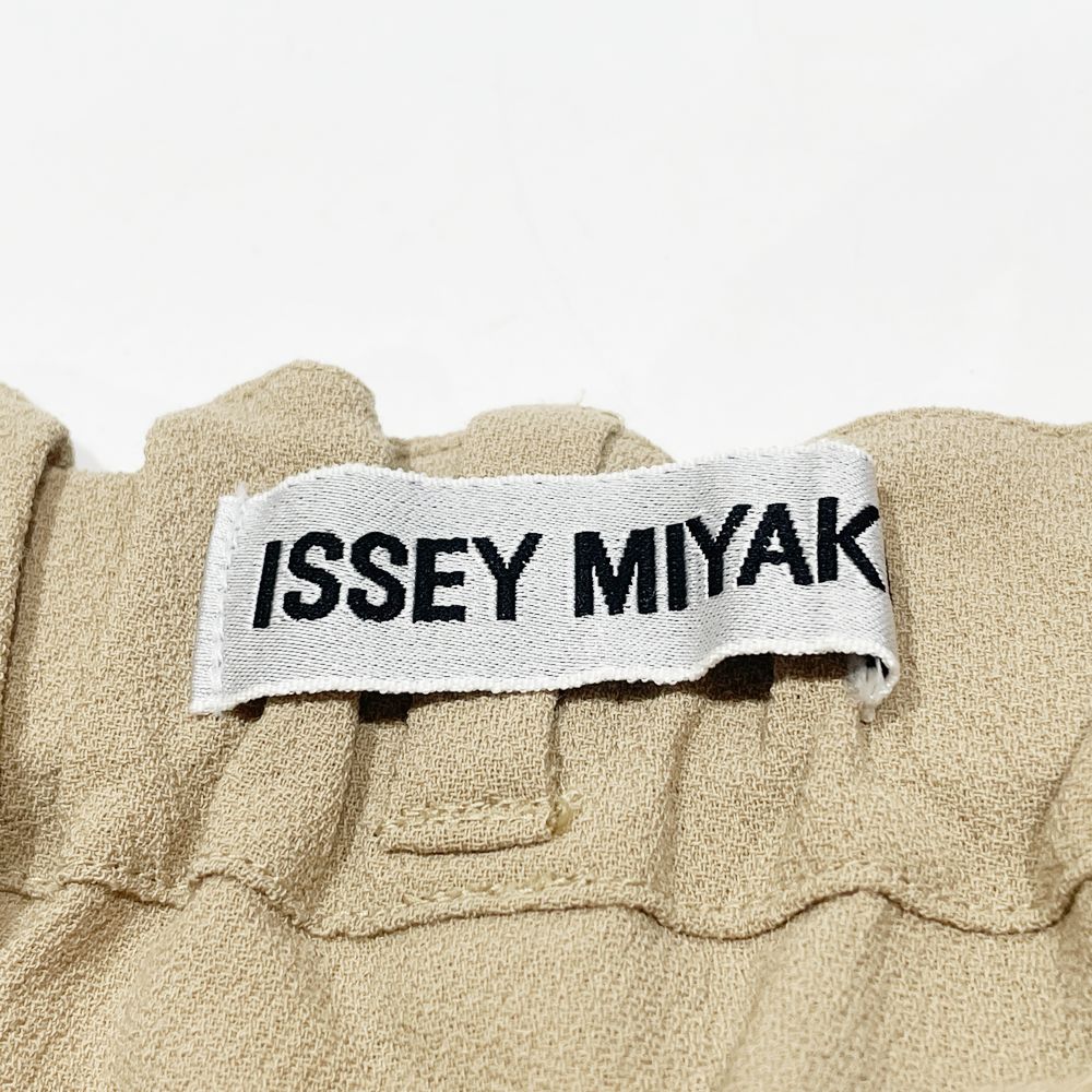 中古B/標準】ISSEY MIYAKE イッセイミヤケ ジャケット＆サルエルパンツ 2点セット オーバーサイズ サイズM ユニセックス セットアップ  IM31-FD009/IM31-FF011 ベージュ20488173