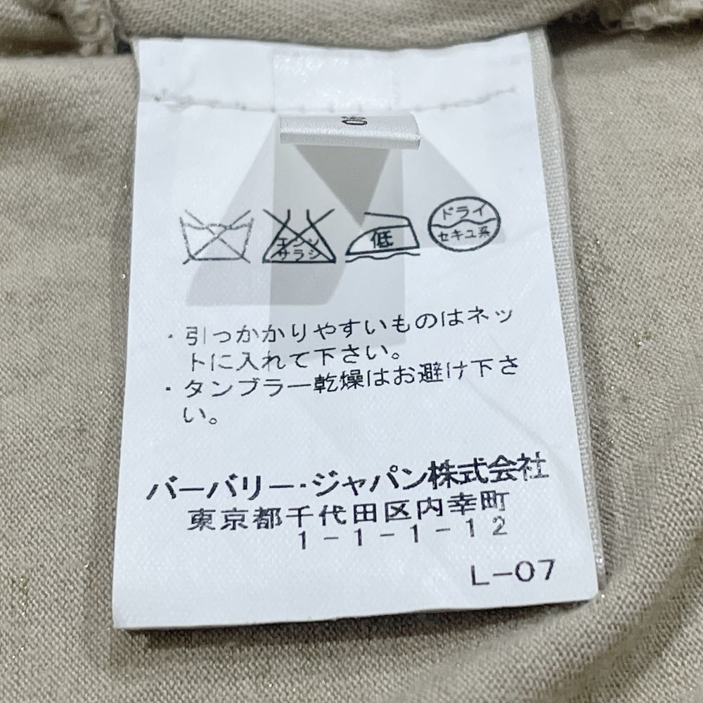 BURBERRY(バーバリー) ロンドン ノースリーブ ラメ フロントリボン サイズM カットソー レーヨン/ポリエステル レディース【中古AB】20240928