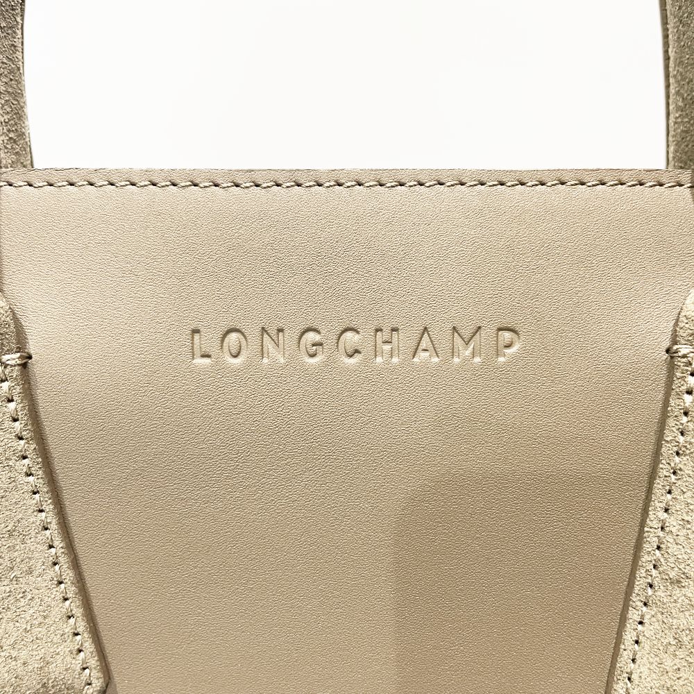 Longchamp(ロンシャン) ペネロペ フリンジ タッセル 肩掛け ハンドバッグ スエード/レザー レディース【中古AB】20240824