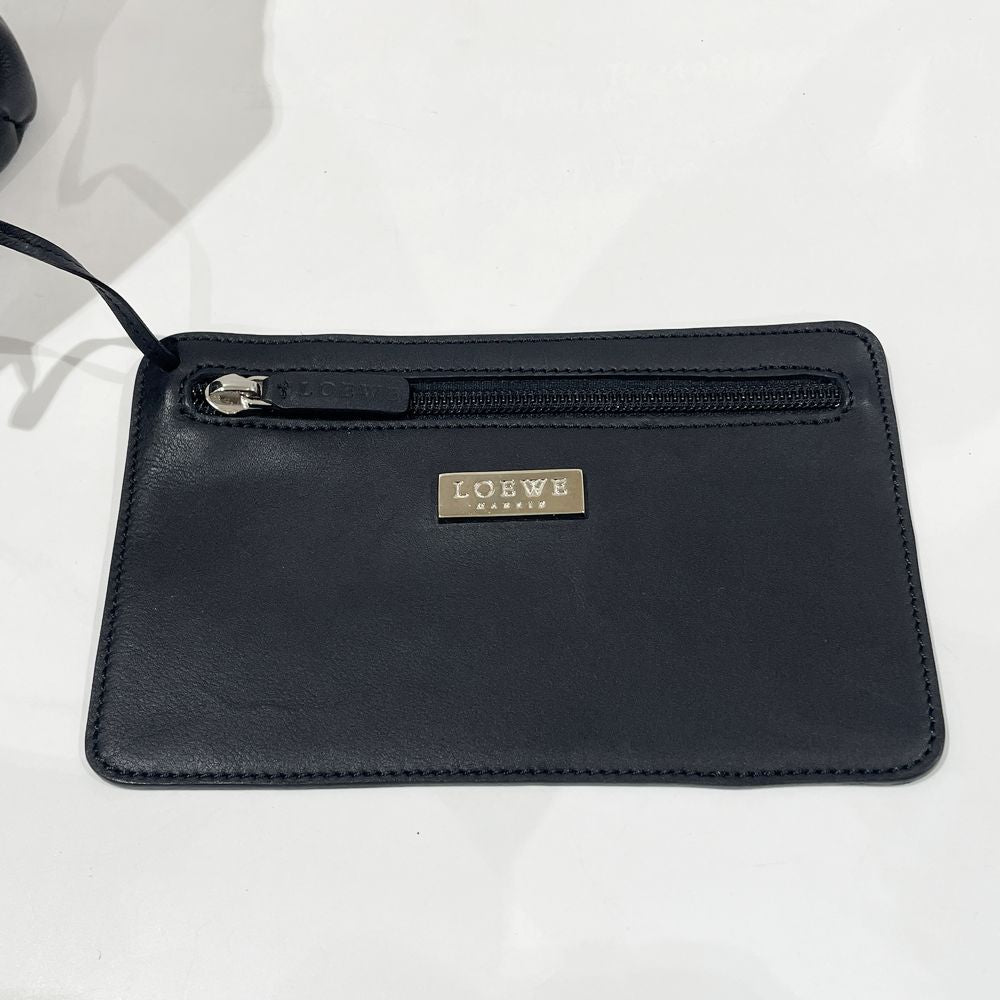 LOEWE(ロエベ) ロゴ 金具 ポーチ付き ヴィンテージ ハンドバッグ レザー レディース【中古AB】20240825