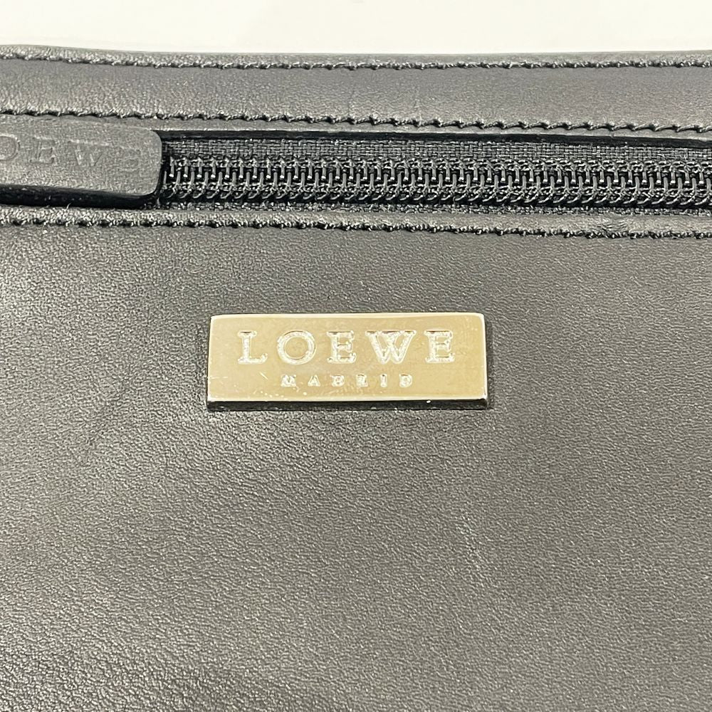 LOEWE(ロエベ) ロゴ 金具 ポーチ付き ヴィンテージ ハンドバッグ レザー レディース【中古AB】20240825