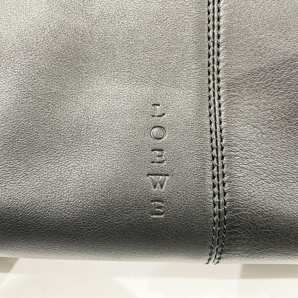 LOEWE(ロエベ) ロゴ 金具 ポーチ付き ヴィンテージ ハンドバッグ レザー レディース【中古AB】20240825