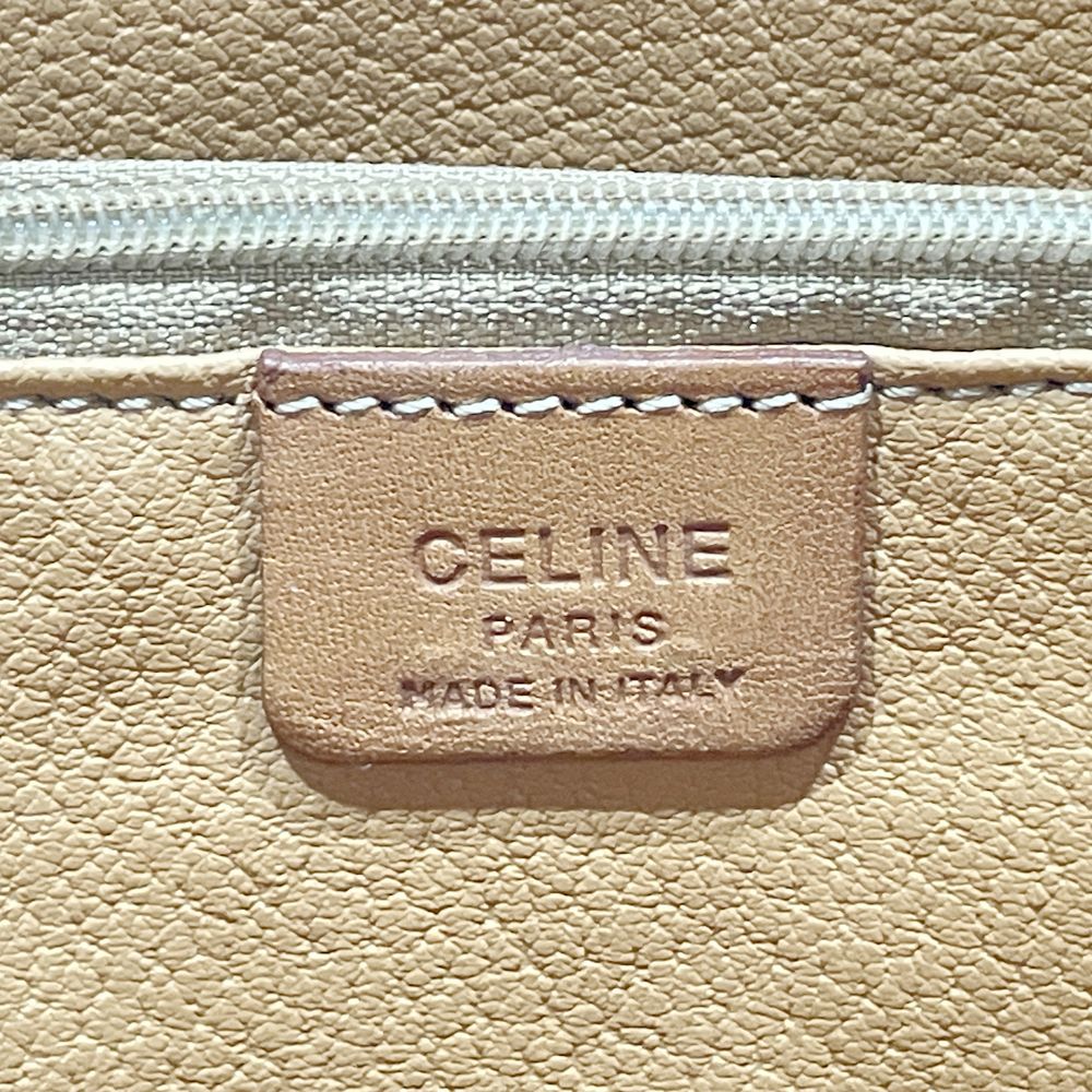 CELINE(セリーヌ) マカダム トリオンフ ヴィンテージ 肩掛け ハンドバッグ PVC/レザー レディース【中古B】20240825