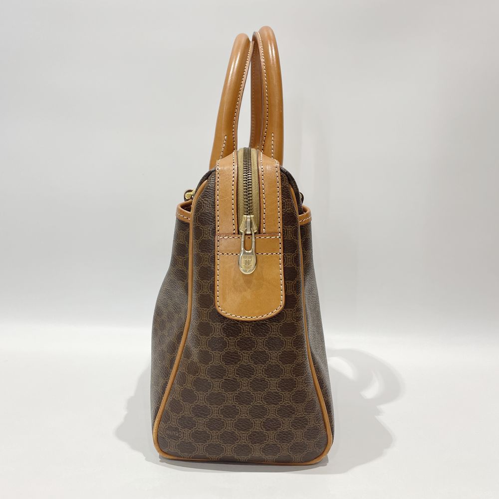 中古B/標準】CELINE セリーヌ マカダム トリオンフ ヴィンテージ レディース ボストンバッグ ブラウン20488353