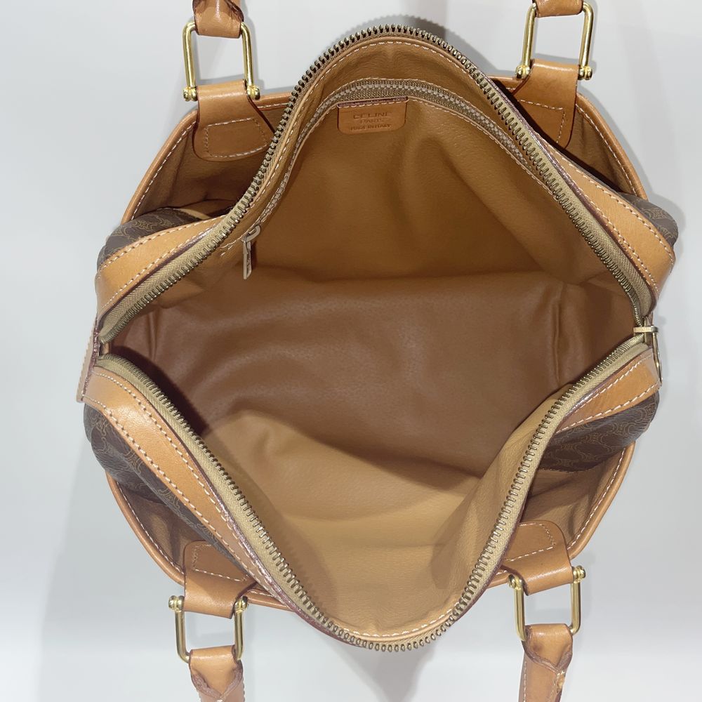 中古B/標準】CELINE セリーヌ マカダム トリオンフ ヴィンテージ レディース ボストンバッグ ブラウン20488353