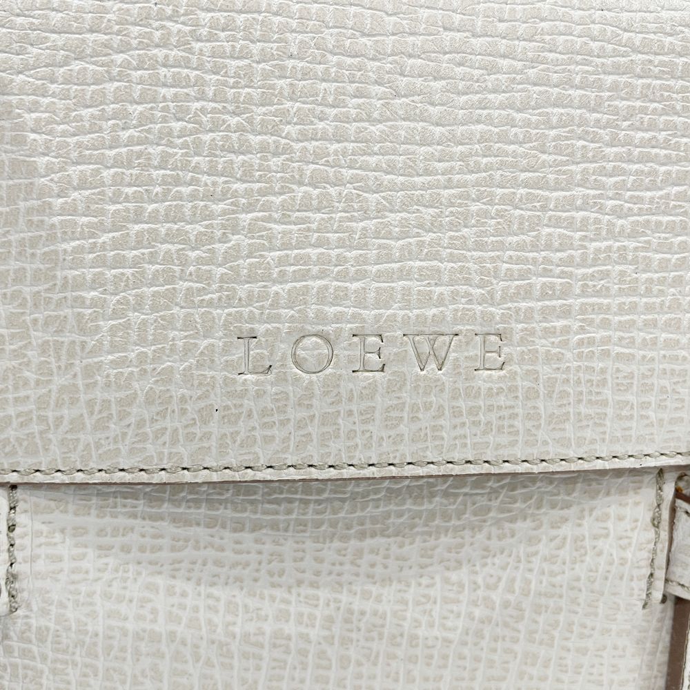 LOEWE(ロエベ) ロゴ 型押し ヴィンテージ ハンドバッグ レザー レディース【中古AB】20240825