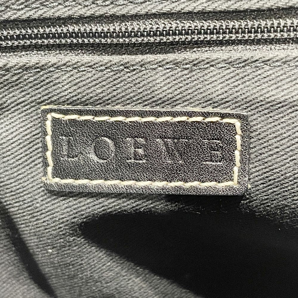 LOEWE(ロエベ) リピートアナグラム ワンショルダー 肩掛け ヴィンテージ ショルダーバッグ キャンバス/レザー レディース【中古B】20240901