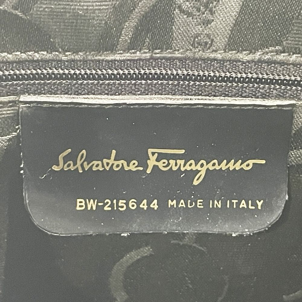 Salvatore Ferragamo(サルヴァトーレフェラガモ) ガンチーニ サイドボタン BW-215644 ハンドバッグ レザー レディース【中古B】20240825