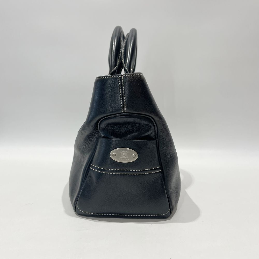 中古B/標準】CELINE セリーヌ ブギーバッグ マカダム プレート レディース トートバッグ ブラック20488365