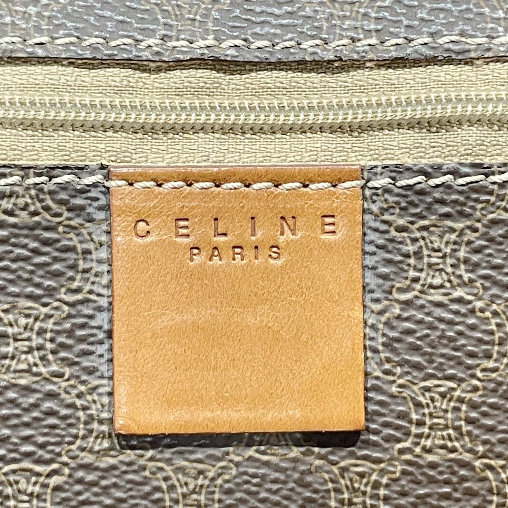 中古B/標準】CELINE セリーヌ マカダム トリオンフ 肩掛け ヴィンテージ レディース トートバッグ ブラウン20488367